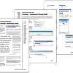 selected pages from Blackboard conversion booklet