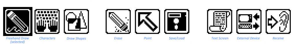 Tele-learning software icons