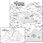 diagram of Mt Tandashin and a map of the Seventh Empire